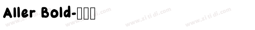 A1ler Bold字体转换